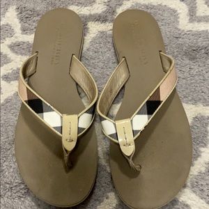 Burberry tan sandals